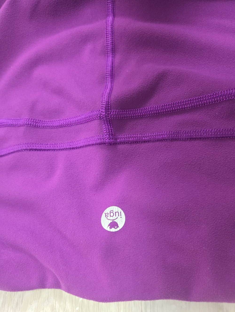 luga Purple Active Capri Leggings - Picture 4 of 9
